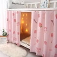 thumbnail image 1 of Upper/Bottom Bunk Bed Curtains Dorm Home Blackout Privacy Beds Cloth Curtain Shading Breathable Dustproof Bed Canopy with Rope and Buckles for Kids Teen Loft Beds Single Sleeper, 1 of 4