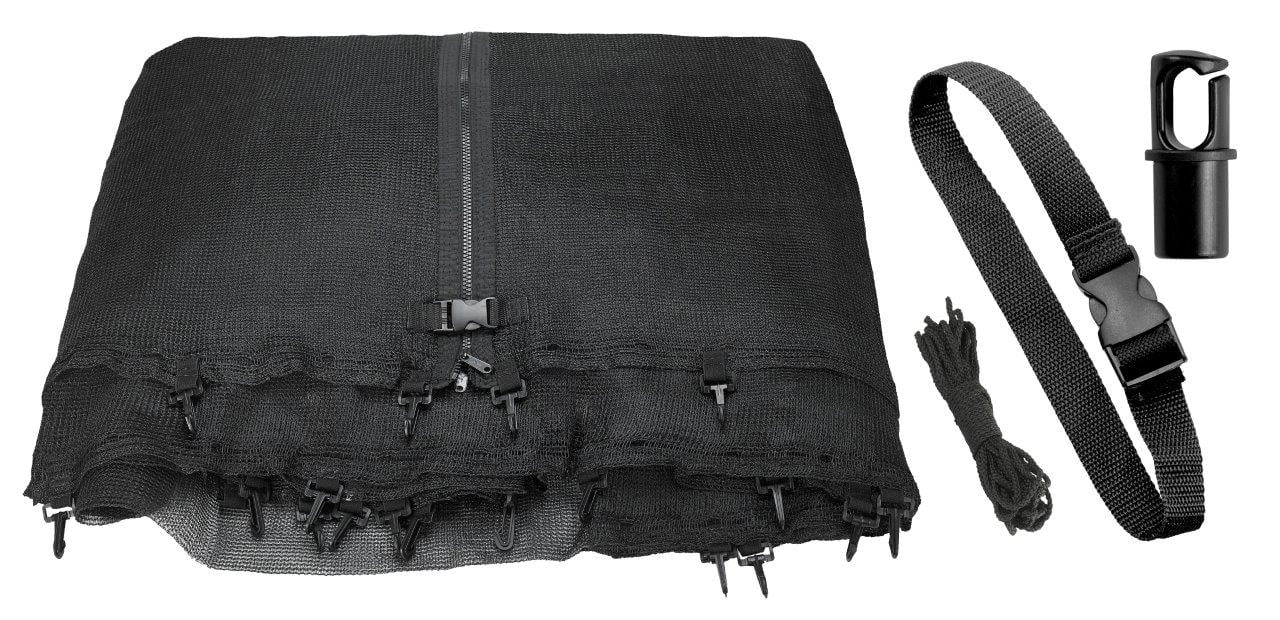14' Black Terylene Trampoline Safety Enclosure Net