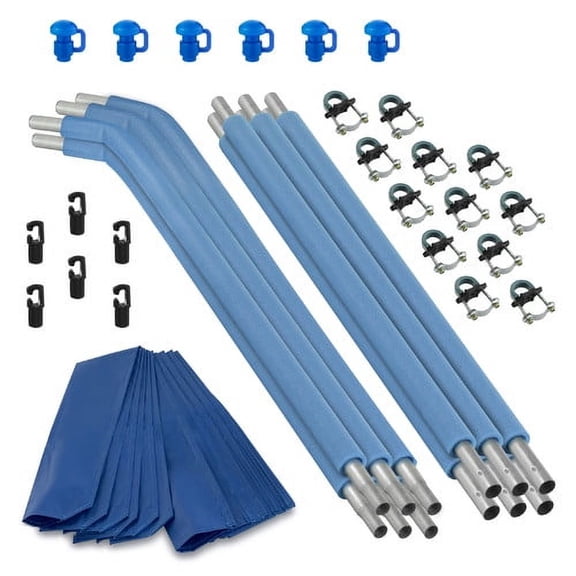Upper Bounce 30 Piece Trampoline Replacement Enclosure Poles and Hardware
