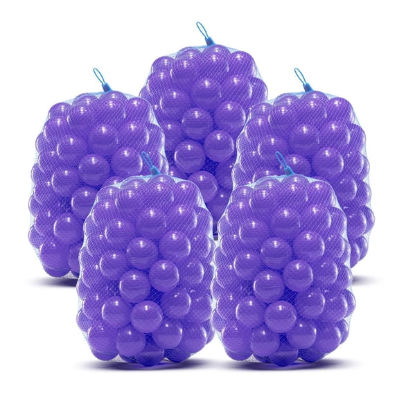 Upper Bounce Crush Proof Plastic Trampoline Pit Balls 500 Pack - Purple