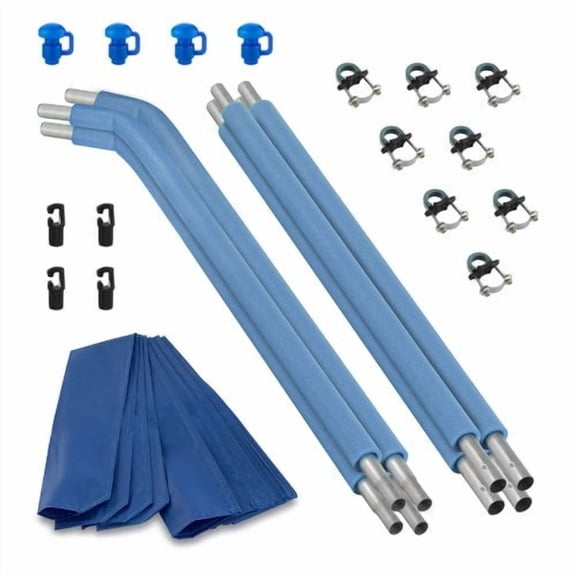 Upper Bounce 20 Piece Trampoline Replacement Enclosure Poles and Hardware