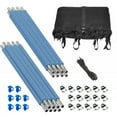thumbnail image 1 of Upper Bounce Machrus  Trampoline Safety Enclosure Set including Net, 8 Poles, Caps & Foam Sleeves - Fits 14FT Round Trampoline, 1 of 6