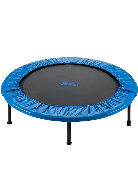 Upper Bounce Mini Exercise Trampoline for Adults and Kids Fitness Rebounder Foldable 44"