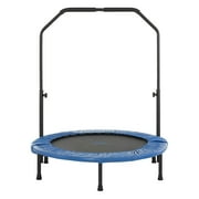 Upper Bounce Mini Exercise Trampoline for Adults and Kids Fitness Rebounder Foldable 48" with Handrail