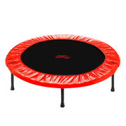Upper Bounce Mini Fitness Trampoline - 40" Compact Foldable Rebounder for Kids & Adults - Red