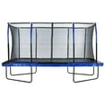thumbnail image 1 of 8' X 14' Gymnastics Style, Rectangular Trampoline Set with Premium Top-Ring Enclosure System - Blue/Black, 1 of 6