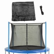 Machrus Upper Bounce Trampoline Safety Enclosure Net, Fits 12 FT Round Frame, Using 4 Poles or 2 Arches - Adjustable Straps - Net Only