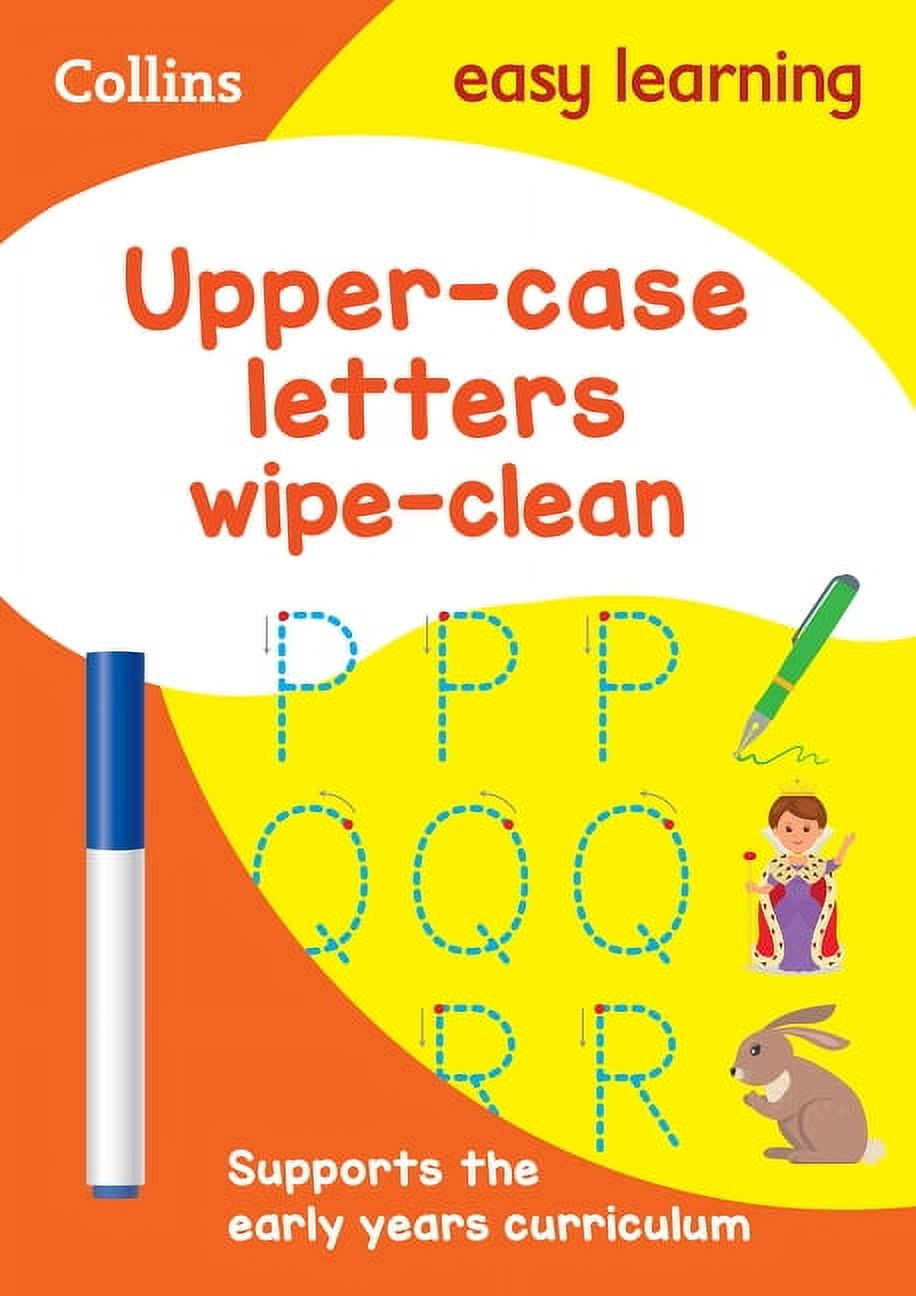 HARPERCOLLINS UK Upper Case Letters Age 3-5 Wipe Clean Activity Book