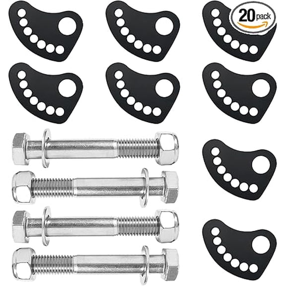Upper Control Arm Alignment Cam Bolt Kit for Chevy Silverado GMC Sierra 1500 2500 3500 2WD 4WD 1999-2019, 4 Pack Alignment Caster/Camber Hardware Kit