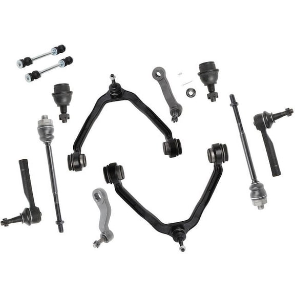 Upper Control Arm Ball Joint Tie Rod and Sway Bar Link Kit - Compatible with 2000 - 2006 GMC Yukon Sport Utility 4-Door 2001 2002 2003 2004 2005