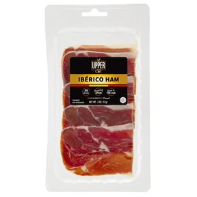 Upper Cut Sliced Iberico Ham, 2oz Tray, 18g Protein per Serving, Ready to Eat Deli Charcuterie Meat, Refrigerated