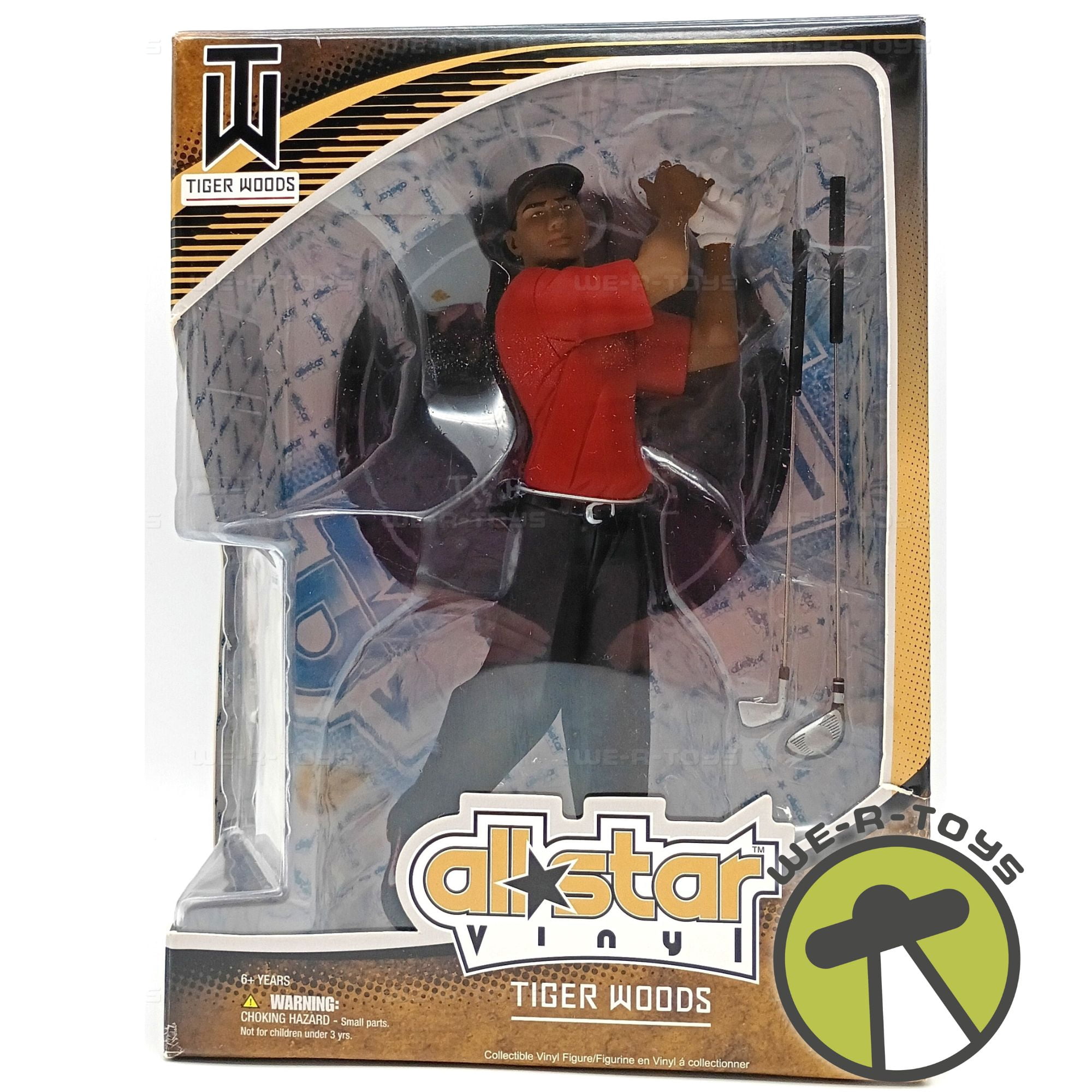 スポーツ Tiger Woods All-Star Figure Tiger Woods All Star Vinyl Golf Action Figure 65693 Upper Deck