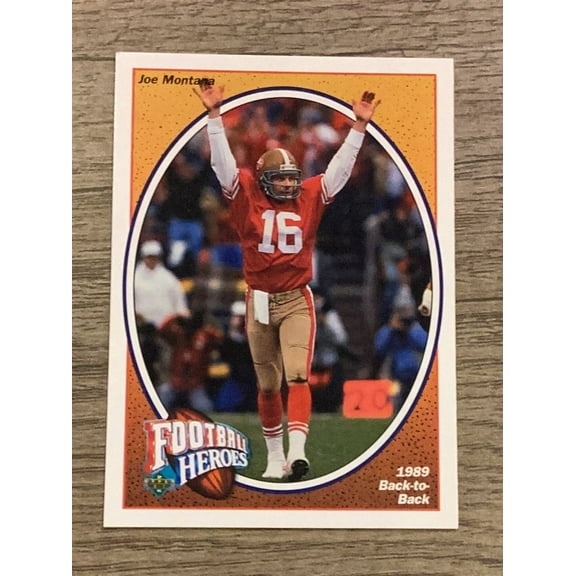 Upper Deck Football Heroes: Joe Montana San Francisco 49ers NFL 1991