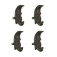 thumbnail image 1 of Upper Deck LTD Brown Cast Iron Moon Face Wall Hook Towel Hanger (Set of 4), 1 of 3