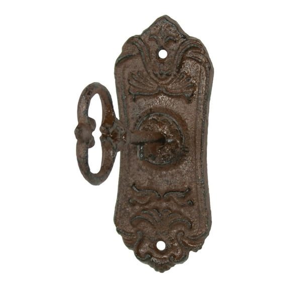 Upper Deck UX1005 Skeleton Key Cast Iron Coat Wall Hook and Key Rack
