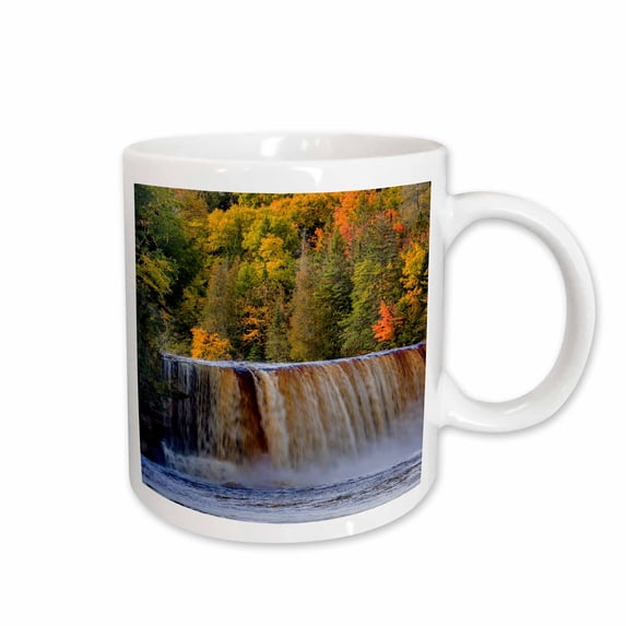 3drose, Upper Falls at Tahquamenon Falls State Park Near Paradise, Michigan, 11oz Mug