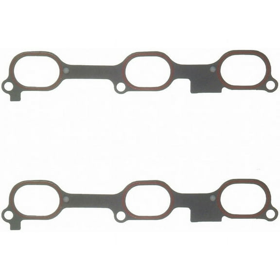 Upper Fuel Injection Plenum Gasket Set - Compatible with 1997 - 2005 Chevy Venture 3.4L V6 1998 1999 2000 2001 2002 2003 2004