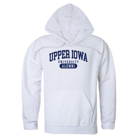 Upper Iowa University Peacocks Alumni Hoodie, White - Small