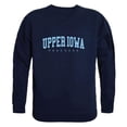 thumbnail image 1 of Upper Iowa University Peacocks Arch Crewneck Sweatshirt, Navy - Small, 1 of 1
