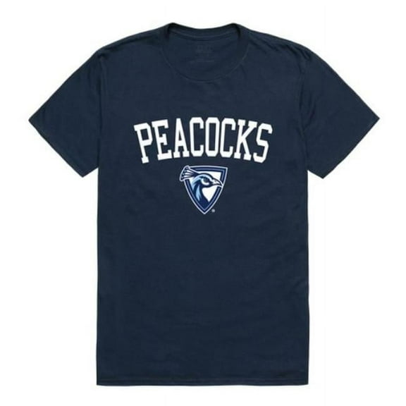 Upper Iowa University Peacocks Arch T-Shirt, Navy - Extra Large