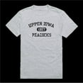 thumbnail image 1 of Upper Iowa University Peacocks Distressed Arch College T-Shirt, Heather Grey - Small, 1 of 1