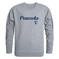 thumbnail image 1 of Upper Iowa University Peacocks Script Crewneck Sweatshirt, Heather Grey - 2XL, 1 of 1
