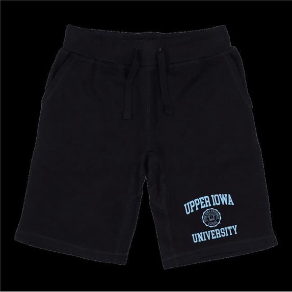 Upper Iowa University Peacocks Seal Shorts, Black - Extra Large