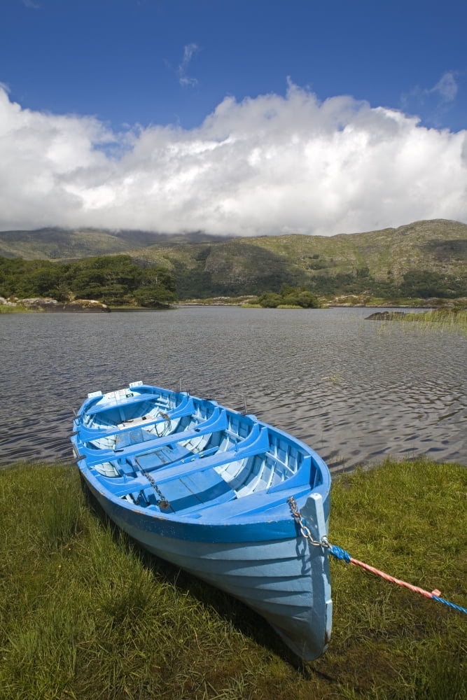 Upper Lake Killarney National Park County Kerry Ireland Boat On Shore Canvas Art - Richard Cummins Design Pics (22 x 34)