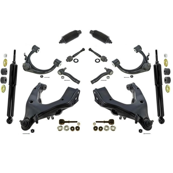 Upper Lower Control Arms W BJ Tie Rods Links fits Toyota Land Cruiser 03-07 14Pc