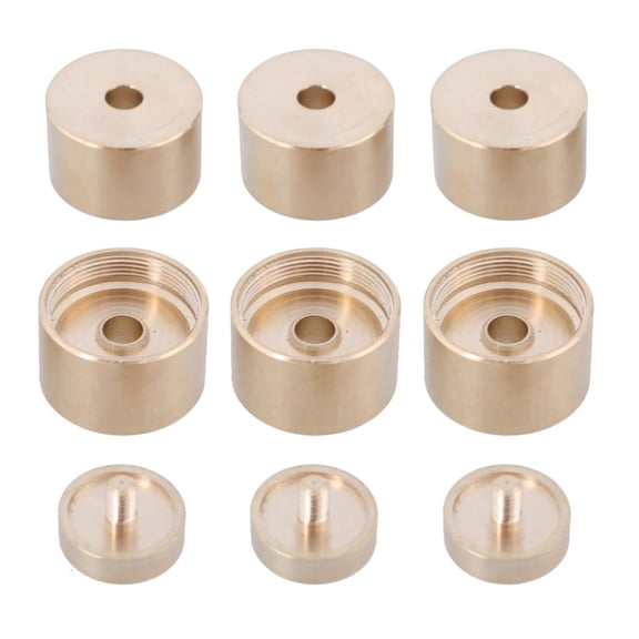 Upper & Lower Cover Trumpet Valves Screw Caps Trumpet Valves Caps Connecting Valves Caps Trumpet Button Finger Buttons