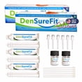 thumbnail image 1 of Densurefit Silicone Kit for Upper and Lower Denture, 3-6 Month Soft Silicone Dentures Repair Set to Refit and Tighten, Easy to Use Reline Set with Larger Primer and Applicators for Comfortable Fit, 1 of 9