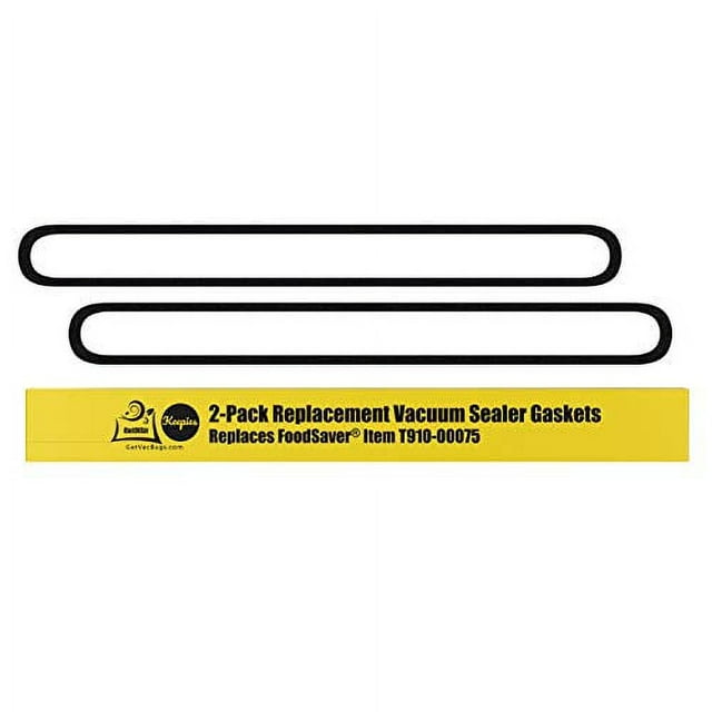 Upper and Lower Gasket Replacements for FoodSaver (2 Foam Gaskets) Fits V2200, V2400, V2800