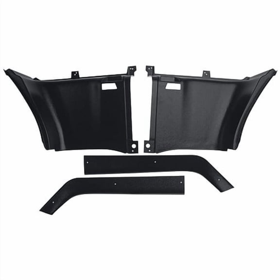 Upper/ Lower Interior Quarter Trim Corner Panel Set Mustang Fastback 69-70
