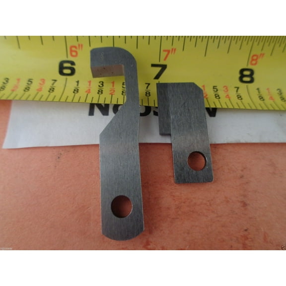 Upper+Lower Knife Blade Set Husqvarna Viking Huskylock 905, 910, 936 #411000034.