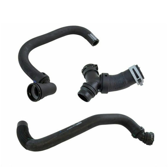 Upper & Lower Radiator Hoses w/ T-Connector For Ford 11-14 F-150 5.0L