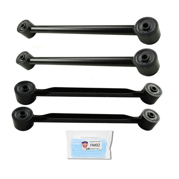Upper Lower Rear Trailing W/ Bushings Control Arms Kit for GMC Envoy 02-09