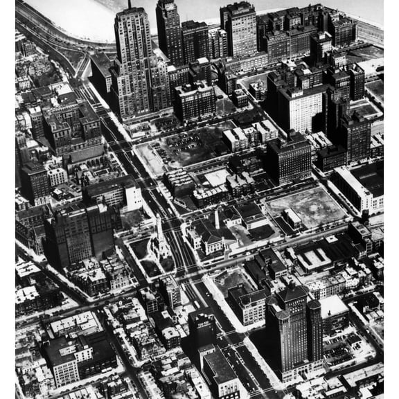 Upper Michigan Avenue History (24 x 36)