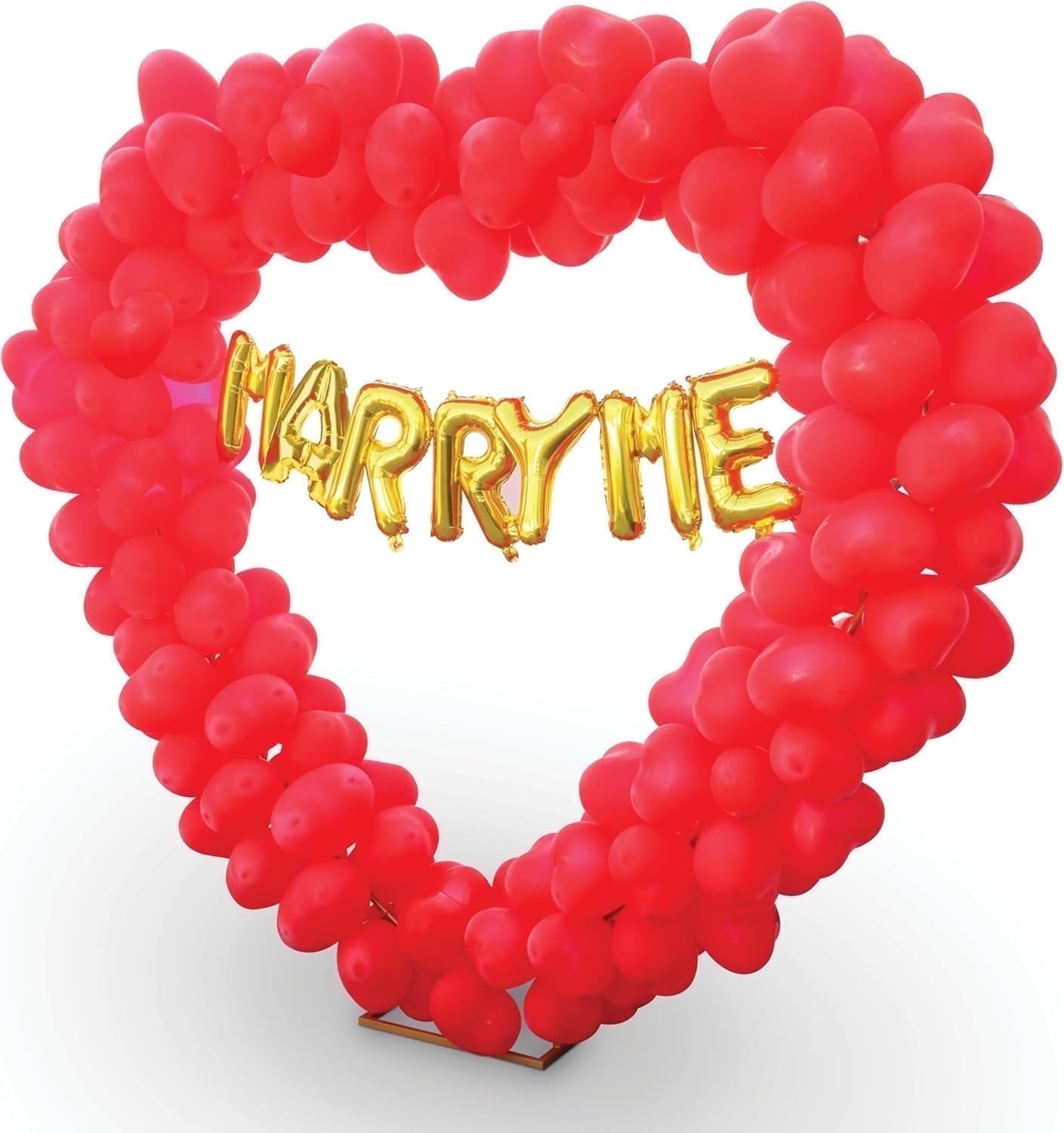 Upper Midland Products Romantic Balloon Arch Sign Marry Me Proposal Decorations & Engagement Party Decorations