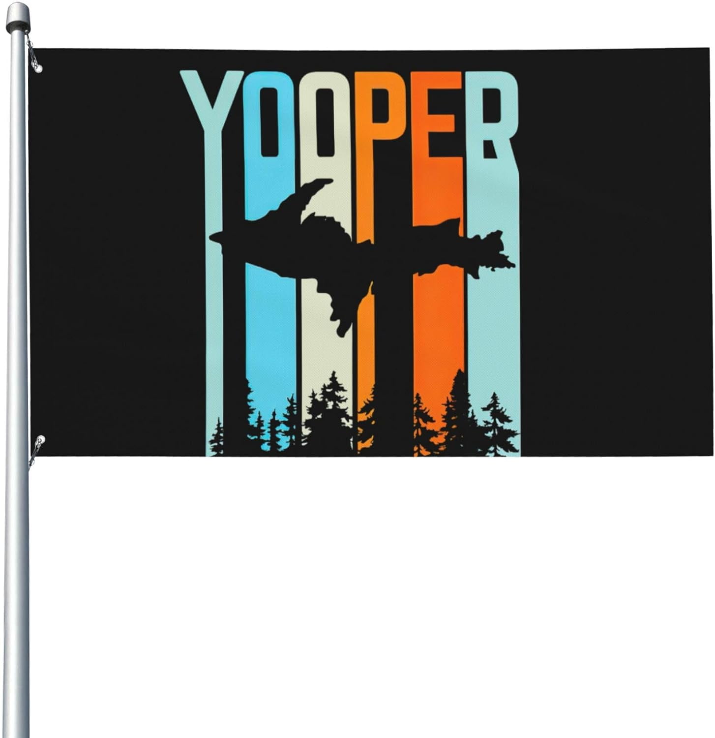 Upper Peninsula Retro Yooper Flags Garden Home Flag House Flags For