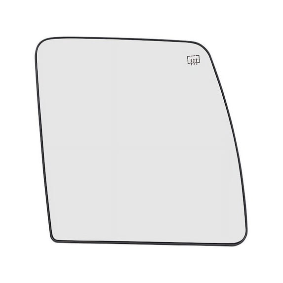 Upper Right Mirror Glass - Compatible with 2014 - 2018 Nissan NV2500 Standard Cargo Van 3-Door 2015 2016 2017