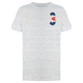 thumbnail image 1 of Upper Right Number 3 Logo T-Shirt Men -Image by Shutterstock, Male XX-Large, 1 of 2