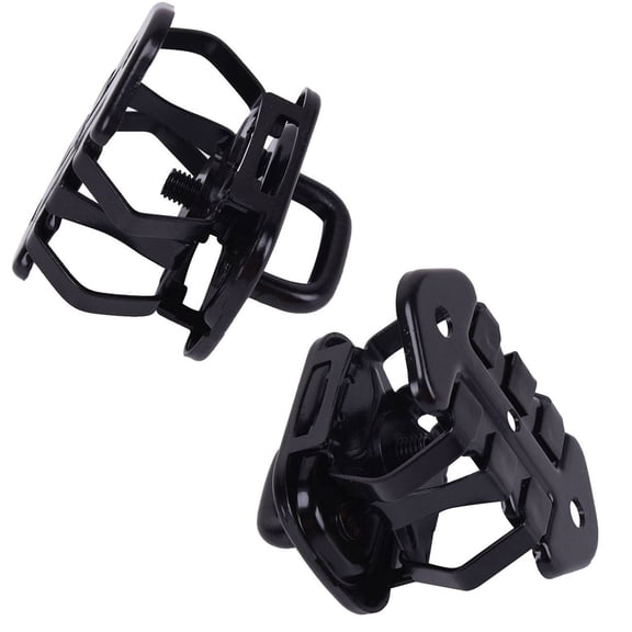 Upper Safety Latch Catch Lock - 2-Piece Set - Black Steel Construction