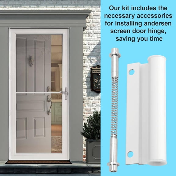 Upper Screen Door Hinge Leaf Hinge Pin Kit for Anderson Screen Doors, Upper Leaf Hinge Repair 4 Pcs$$Tools & Hardware Other