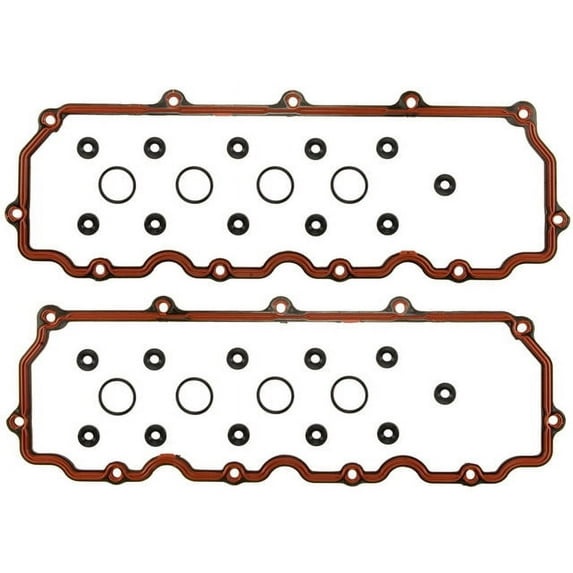 Upper Valve Cover Gasket Set - Compatible with 2003 - 2007 Ford F-450 Super Duty 6.0L V8 2004 2005 2006