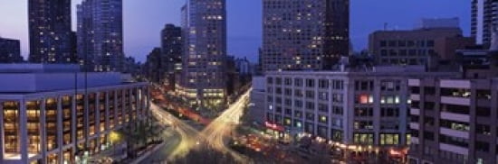 Upper West Side NYC New York City New York State USA Canvas Art - Panoramic Images (36 x 12)