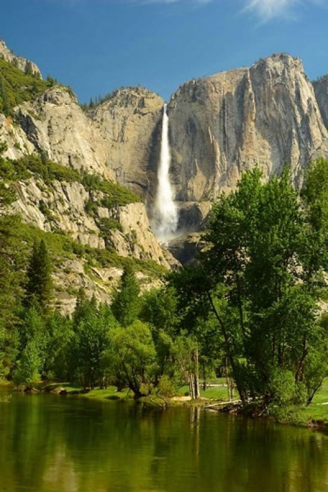 Upper Yosemite Falls Merced River Yosemite NP California Canvas Art - Michel Hersen DanitaDelimont (11 x 17)