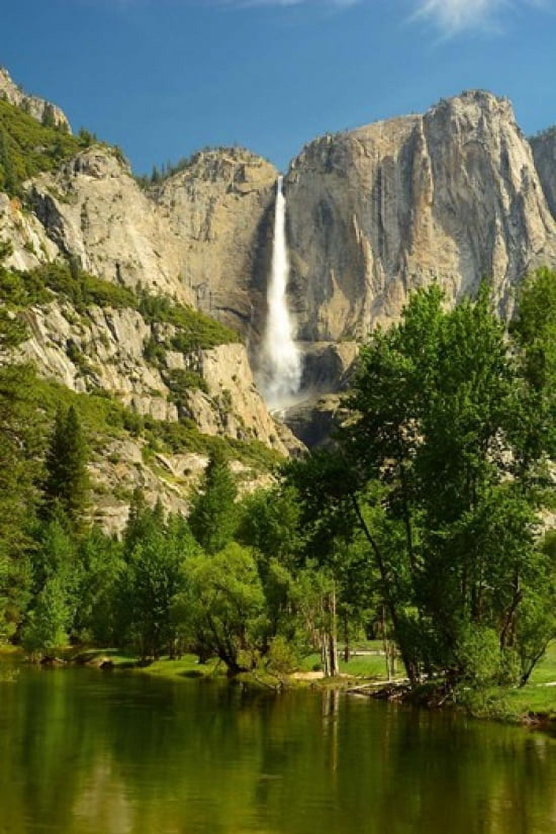 Upper Yosemite Falls Merced River Yosemite NP California Canvas Art - Michel Hersen DanitaDelimont (27 x 40)