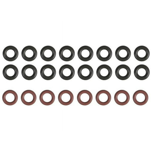 Upper and Lower Fuel Injector O-Ring - Compatible with 2007 - 2009 Chrysler Aspen 2008