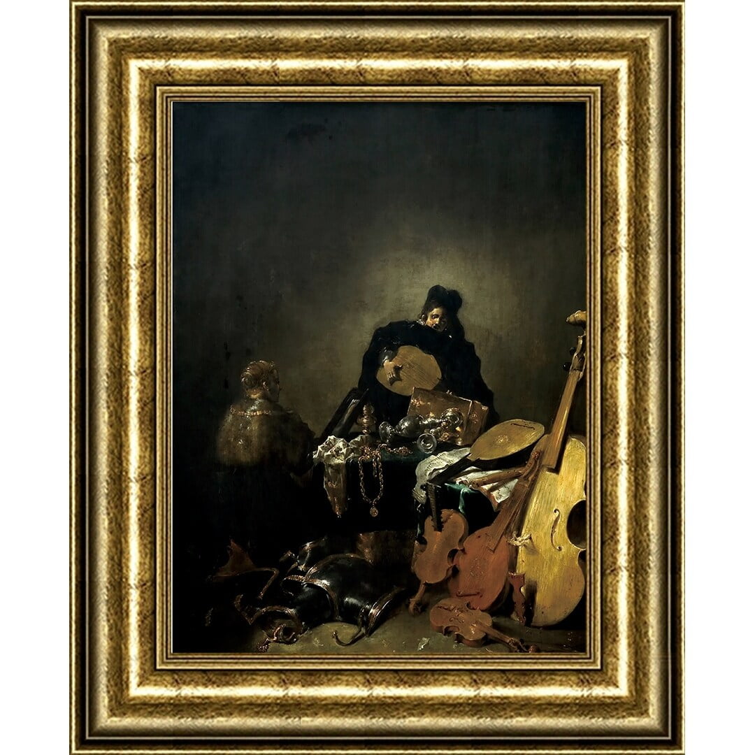 UpperPin Inc. Vanitas by Leonaert Bramer Giclee Print Oil Painting Gold