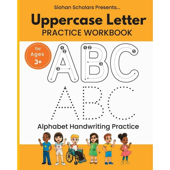 Uppercase Letter Tracing Workbook, (Paperback)